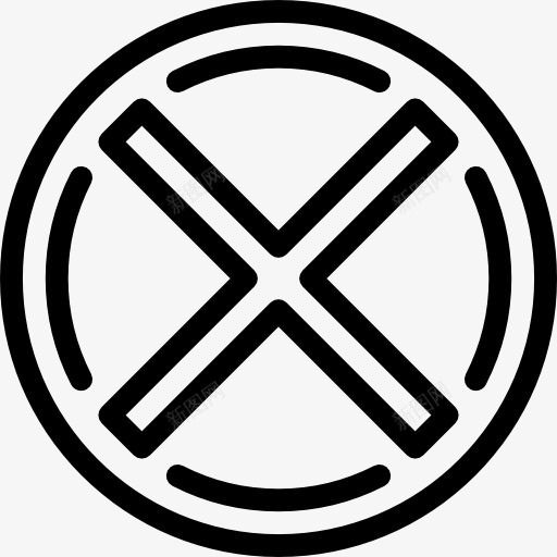 错误图标png_新图网 https://ixintu.com 交叉 取消 形状和符号 接近 标志 禁止 错误