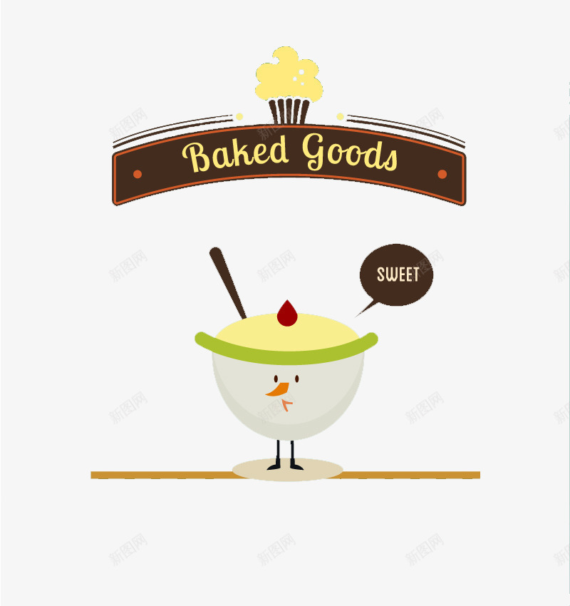 卡通甜品布丁png免抠素材_新图网 https://ixintu.com 免费png图片 免费矢量 布丁 甜点 美食 食物