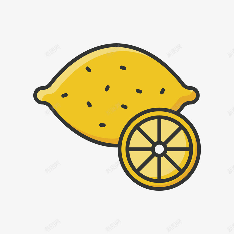 黄色手绘线稿柠檬卡通插画矢量图ai免抠素材_新图网 https://ixintu.com 切片 卡通插画 手绘 柠檬 水果 线稿 食物 黄色 矢量图