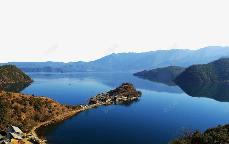 唯美泸沽湖风景图png免抠素材_新图网 https://ixintu.com 唯美泸沽湖风景图 四川泸沽湖 旅游景区 著名景点