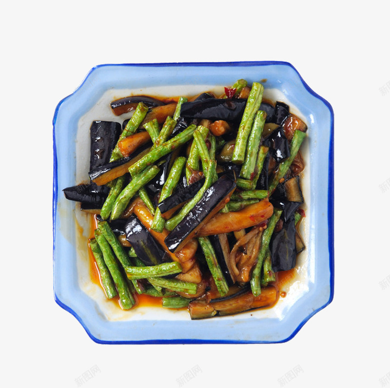 产品实物清炒茄子豆角png免抠素材_新图网 https://ixintu.com 中式菜品 传统美食 家常菜 特色美食 美味 茄子 茄子豆角 豆角 豆角茄子 食物