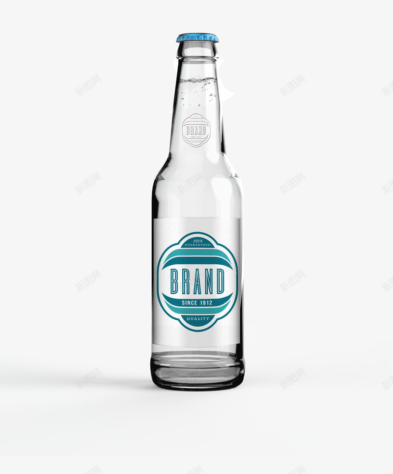 啤酒瓶白色png免抠素材_新图网 https://ixintu.com 包装 啤酒瓶 效果图 白色