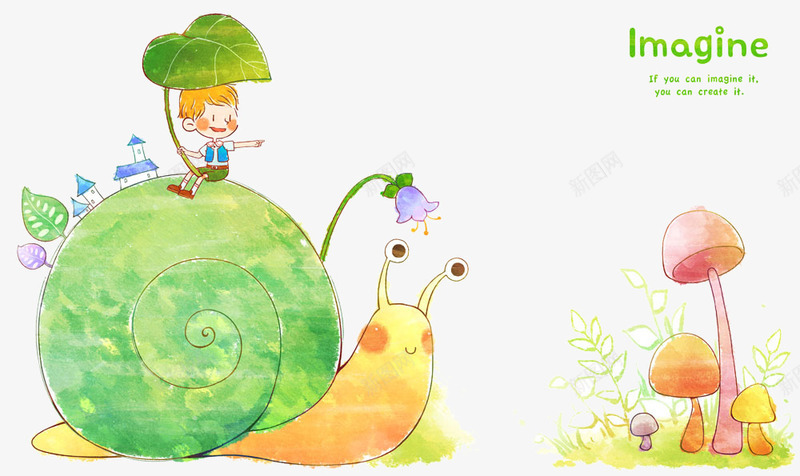 坐在蜗牛上的男孩png免抠素材_新图网 https://ixintu.com 小清新 手绘插画 手绘昆虫 手绘男孩 手绘蘑菇 手绘蜗牛 手绘银铃花 蘑菇 野蘑菇 银铃花