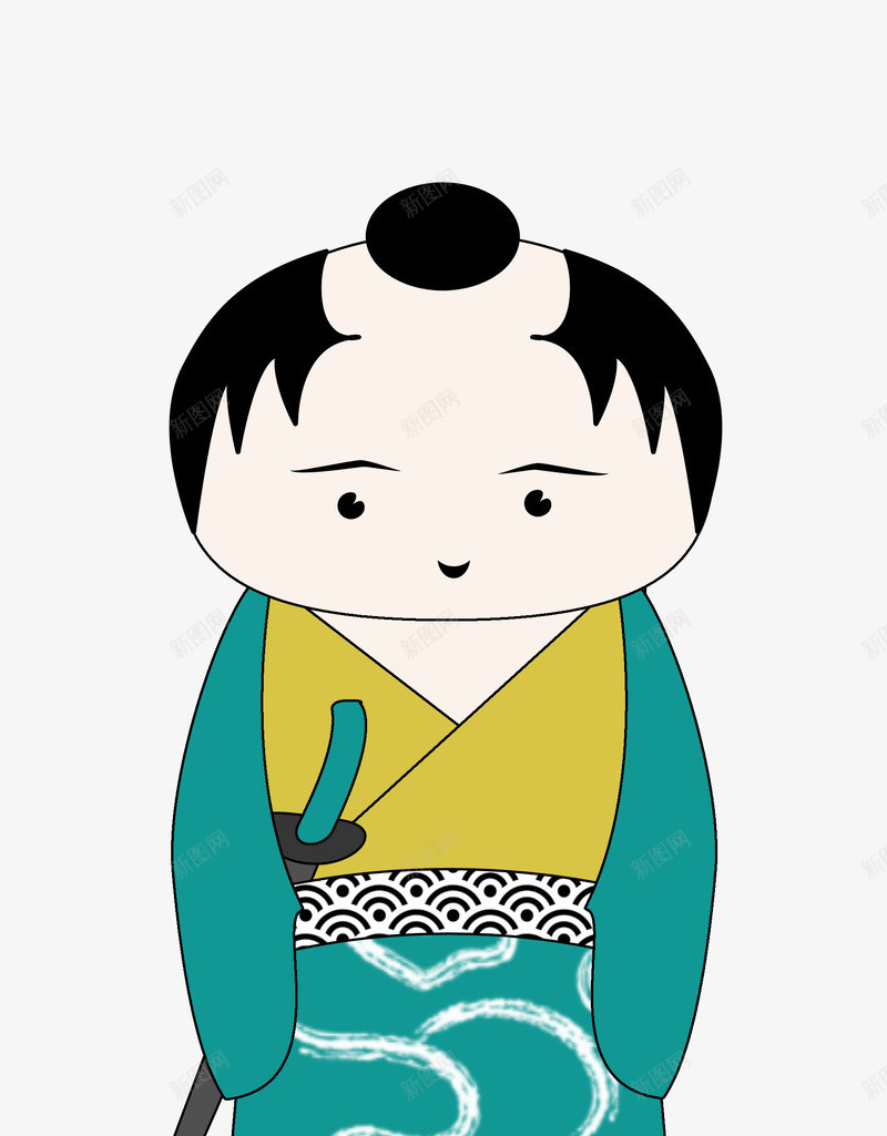 日式和风人物png免抠素材_新图网 https://ixintu.com 人物 剪贴簿 和风 日式