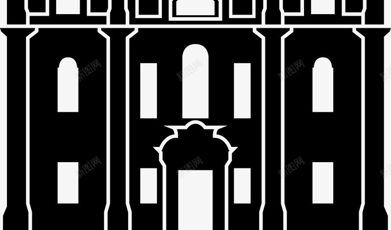 黑色高楼建筑图标png_新图网 https://ixintu.com 城市建筑 大厦 建筑 建筑图 房地产 房子 手绘房子 楼房 楼房线稿 楼盘 高楼