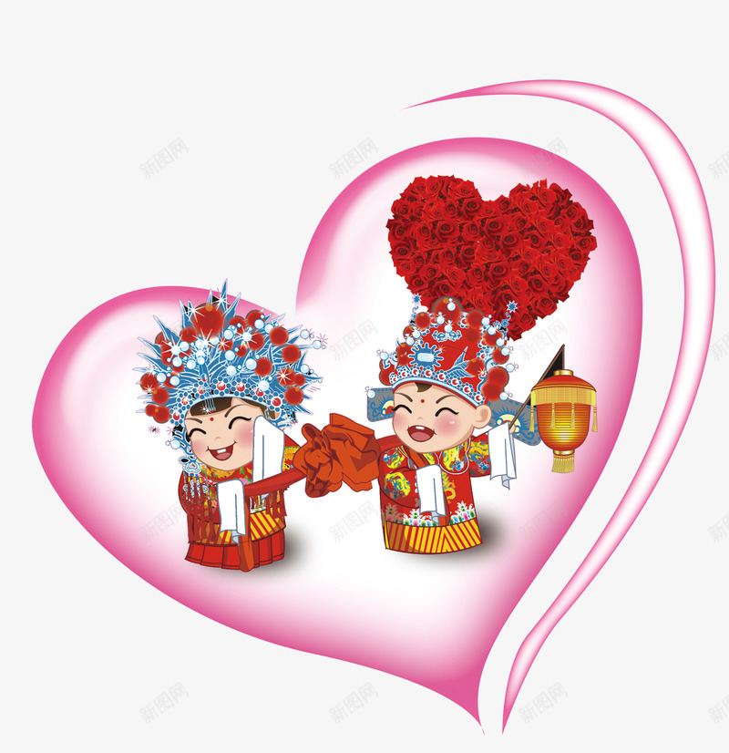 爱心可爱卡通人png免抠素材_新图网 https://ixintu.com love 免费 免费素材 创意设计 可爱的卡通人 好看 广告设计 广告设计模板 心形玫瑰 海报设计 结婚必备