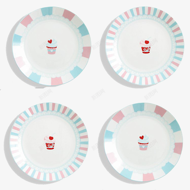 西餐盘创意瓷餐具菜盘家用陶瓷器png免抠素材_新图网 https://ixintu.com 产品实物 双十一宝贝 电商产品 精美餐盘