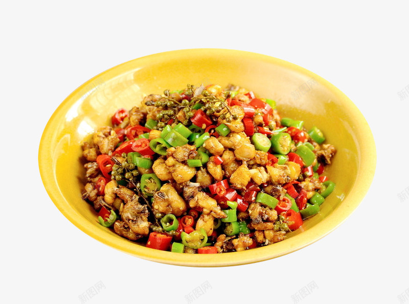 鲜花椒小炒嫩鸡肉png免抠素材_新图网 https://ixintu.com 双椒鸡 家常菜 爆炒鸡肉 花椒鸡 藤椒鸡 香辣鸡肉 麻辣鸡肉