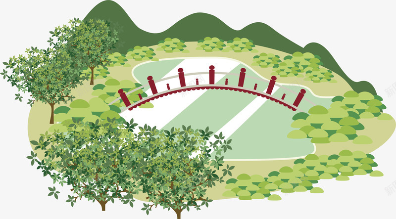 池塘风景精美日本建筑元素矢量图ai免抠素材_新图网 https://ixintu.com 手绘日本建筑 旅游 日式建筑 日本建筑 日本旅游 池塘 设计 风景 矢量图