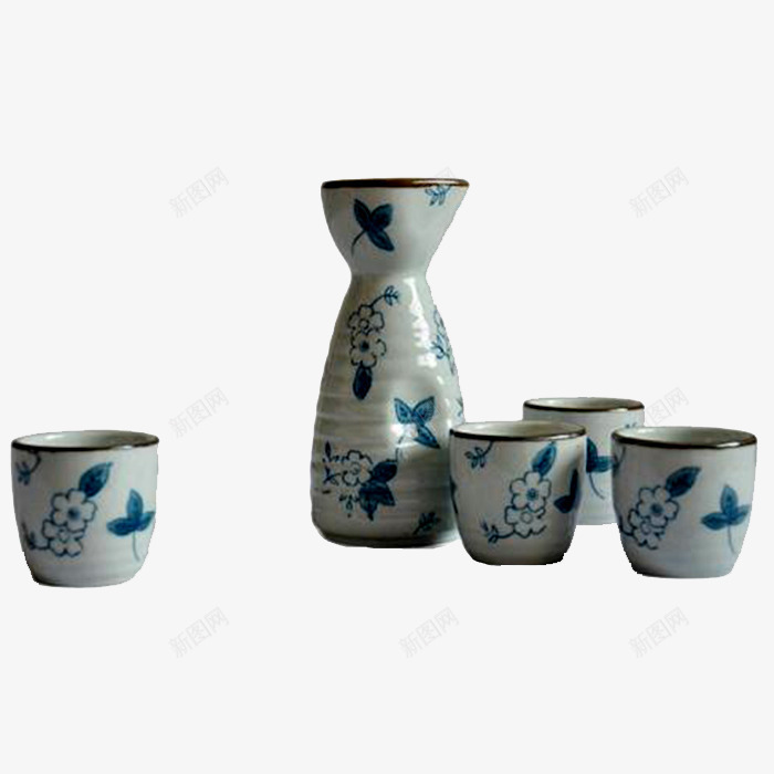 中国风手绘白酒瓷瓶png免抠素材_新图网 https://ixintu.com 古风 大气典雅 彩色 手绘白酒 白酒瓷瓶 青花瓷 食品行业
