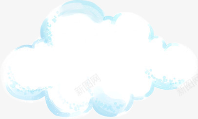 手绘唯美卡通白云png免抠素材_新图网 https://ixintu.com 卡通 白云 素描白云