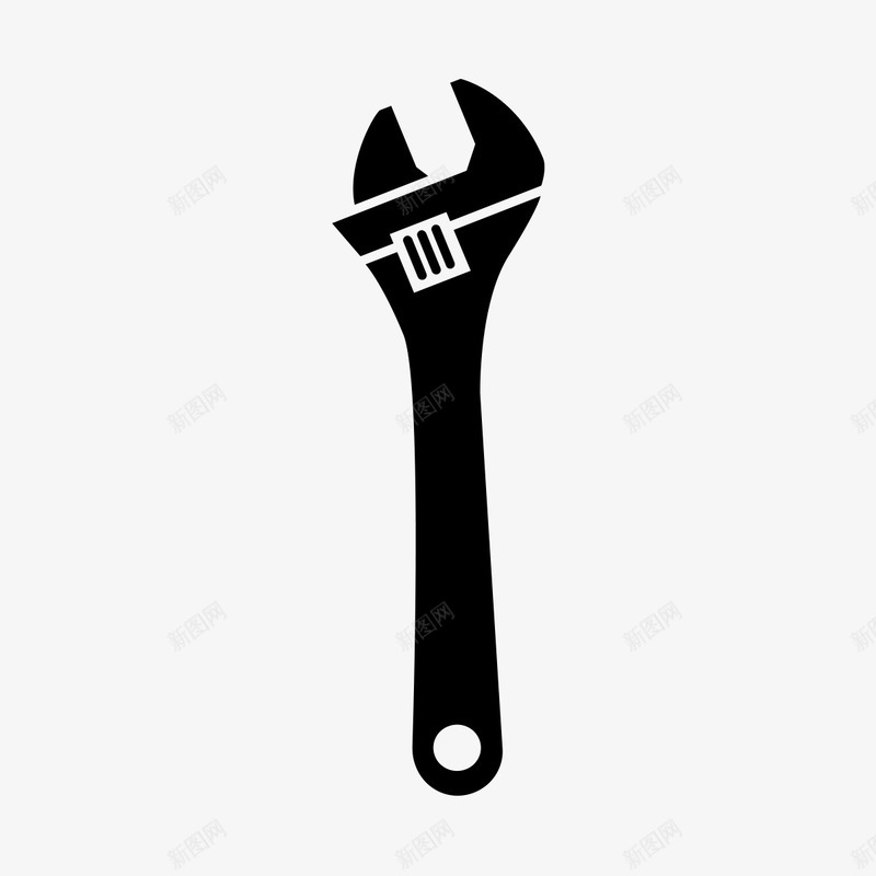 黑色的扳手图标png_新图网 https://ixintu.com png图形 png装饰 工具 手绘 扳手 装饰 黑色
