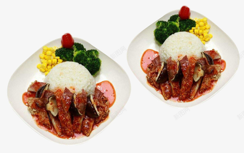 黑椒鸡扒饭情侣套餐psd免抠素材_新图网 https://ixintu.com 双人份 吃的 好吃 情侣套餐 食物 鸡扒饭 黑椒汁