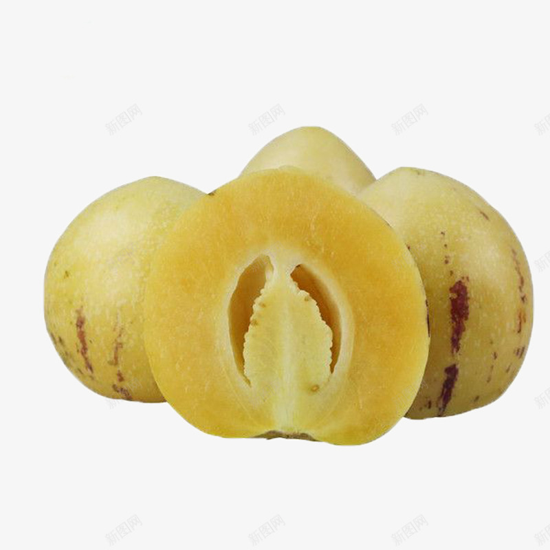 黄金人参果png免抠素材_新图网 https://ixintu.com 人参果 果子 水果 食物 黄色