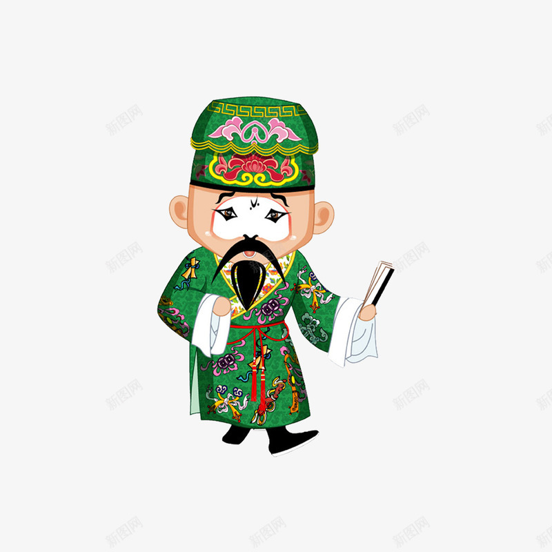卡通人物png免抠素材_新图网 https://ixintu.com Q板京剧人物 中国风 京剧脸谱 卡通人物 可爱卡通形象
