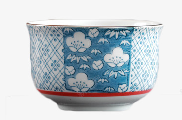 蓝彩日式饭碗png免抠素材_新图网 https://ixintu.com 产品实物 日式家用 米饭碗 蓝彩 釉下彩