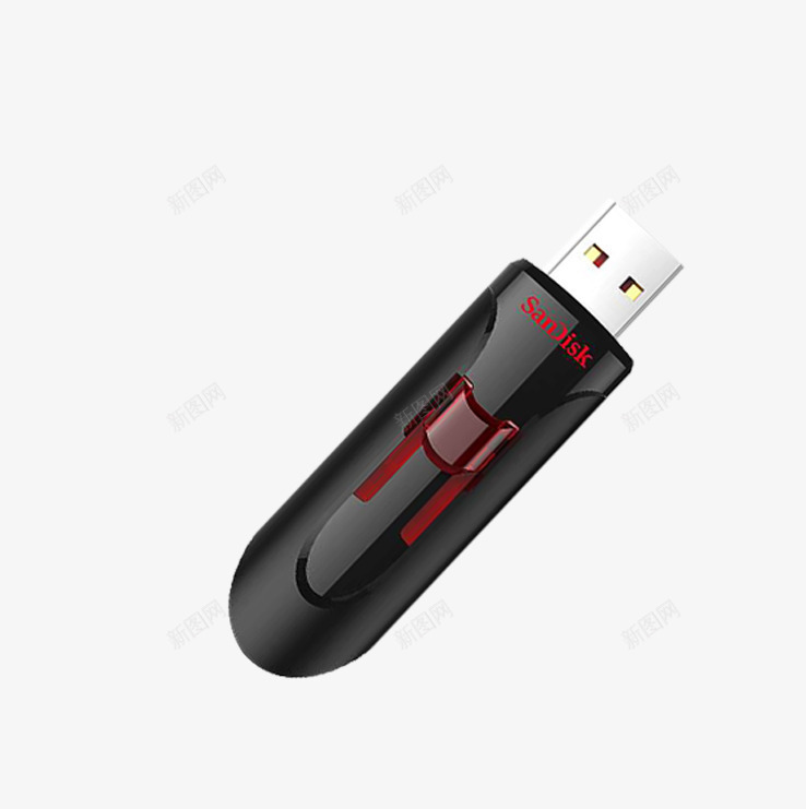 U盘png免抠素材_新图网 https://ixintu.com 电子产品 电脑配件 黑色