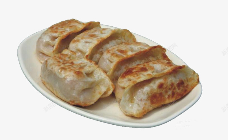 油炸水饺片png免抠素材_新图网 https://ixintu.com 健康食品 生煎包 美味的 锅贴 食物