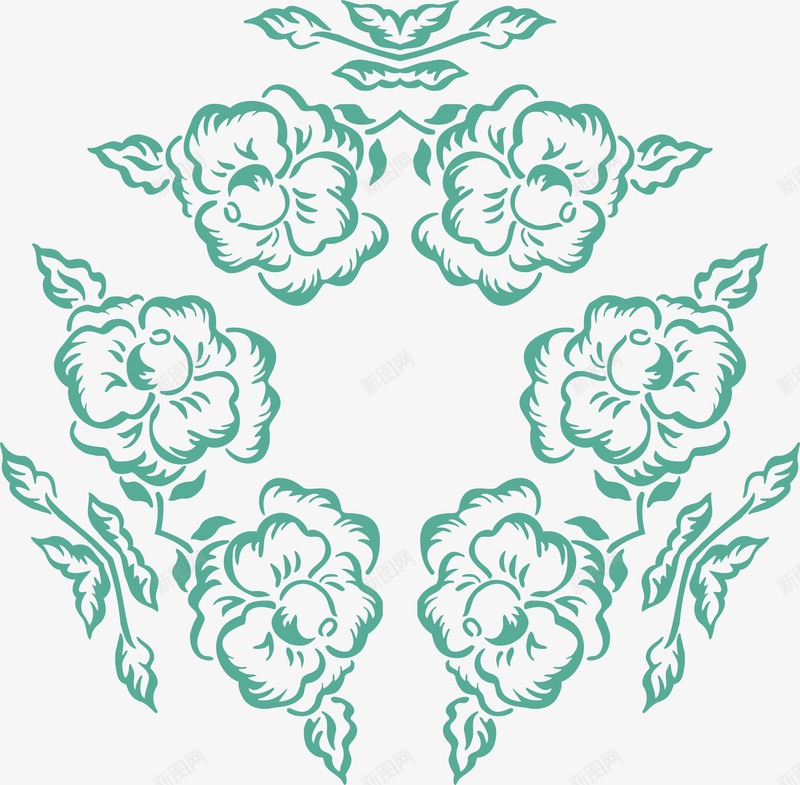 花纹古代窗纹纹理矢量图eps免抠素材_新图网 https://ixintu.com 中国窗纹 中式窗纹 古代窗纹纹理 古窗纹 古风窗纹 叶子 花朵 矢量图
