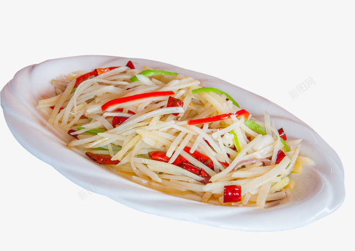 双椒土豆丝png免抠素材_新图网 https://ixintu.com 双椒土豆丝 美味 美食 餐饮 饮食