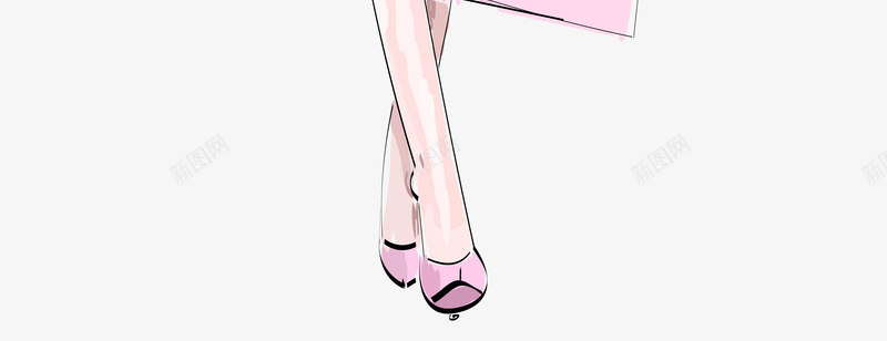 购物的女子png免抠素材_新图网 https://ixintu.com png图形 png装饰 女人 手提袋 手绘 时尚 装饰