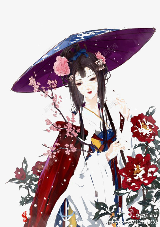 插画简洁png免抠素材_新图网 https://ixintu.com 二次元 动漫 唯美
