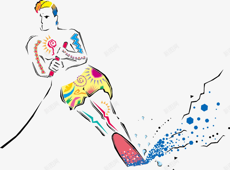 夏日海滩运动插图png免抠素材_新图网 https://ixintu.com ai 冲浪 冲浪模板下载 冲浪矢量素材 夏日海滩 帆板 户外运动 插图 日常生活 极限运动 海滩 矢量人物 矢量插图 运动插图