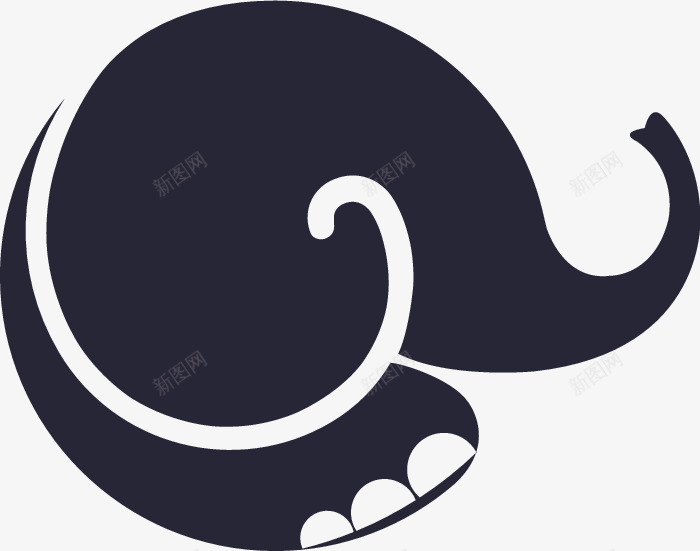 主菜单小象icon粗线条png免抠素材_新图网 https://ixintu.com 主菜单小象icon粗线条