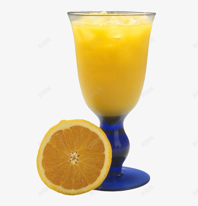 一杯橘子汁png免抠素材_新图网 https://ixintu.com 产品实物 免费png 免费png图片 果汁 水果 食物 饮料 黄色