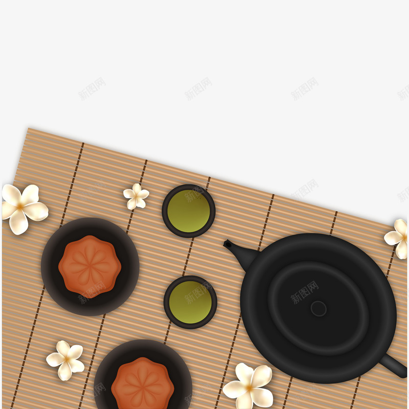 茶室矢量图ai免抠素材_新图网 https://ixintu.com 日式 茶壶 茶室 茶杯 矢量图