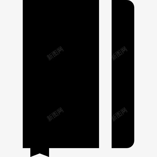 笔记本的黑色封面图标png_新图网 https://ixintu.com 写笔记 工具 工具和器具 盖 科学的图标 笔记 笔记本 黑色