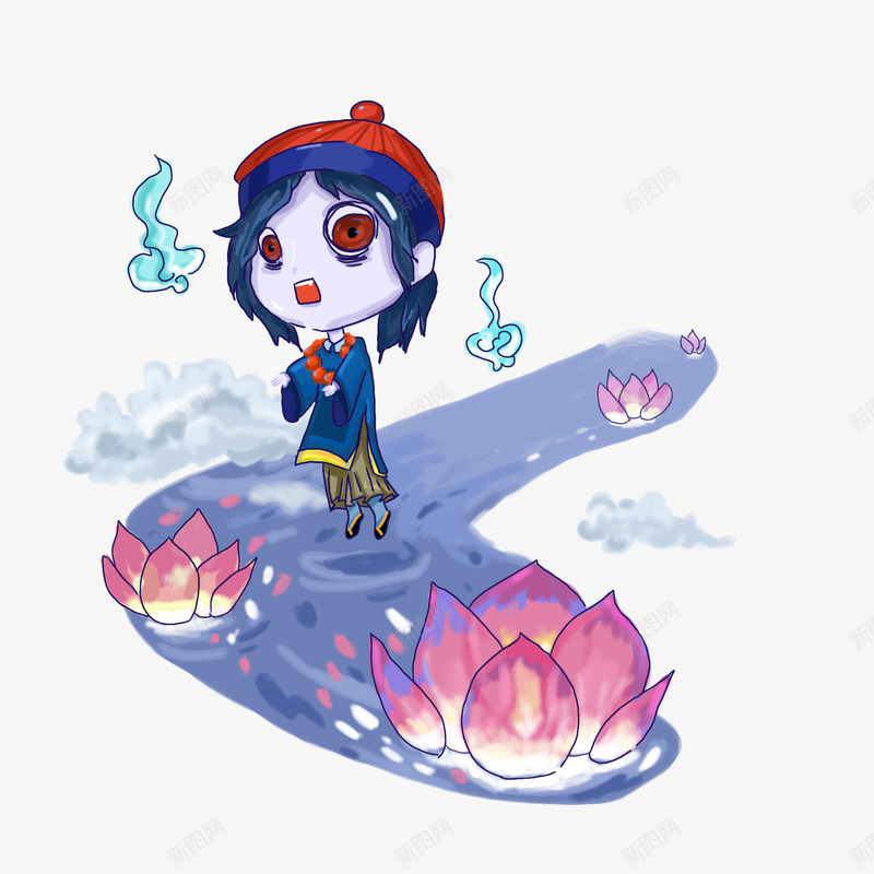 可爱的僵尸小女孩元素png免抠素材_新图网 https://ixintu.com 僵尸 元素 免扣 唯美 素材 艺术