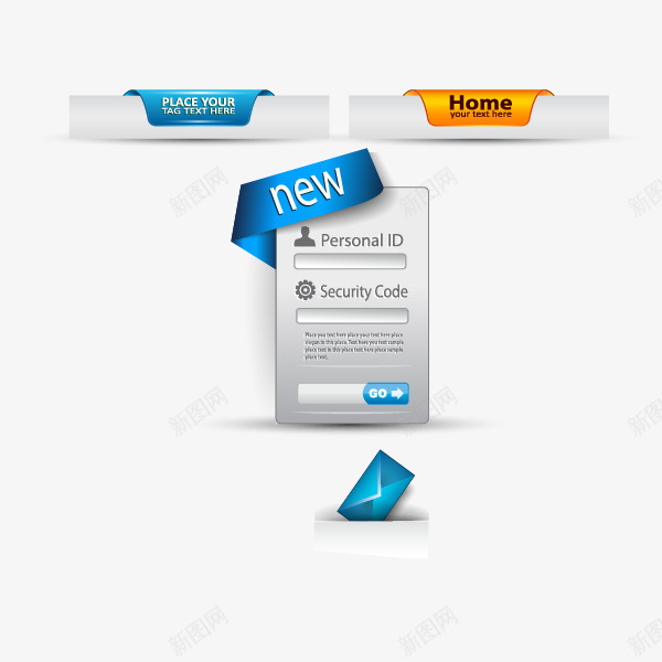 ui精美导航条按钮png免抠素材_新图网 https://ixintu.com UI WED栏目导航 下拉菜单 免费素材 导航条 导航栏 手机导航栏 按钮 用户界面 矢量ui精美导航条 设计素材