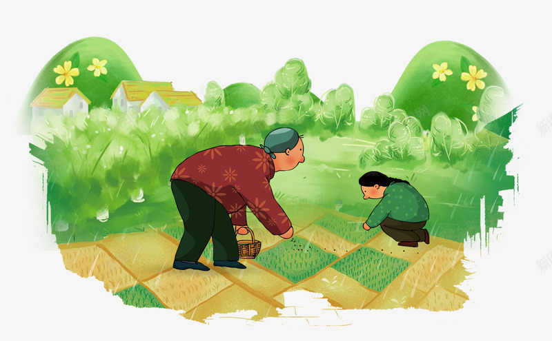 谷雨绿色清新bannerpsd免抠素材_新图网 https://ixintu.com banner 奶奶 播种 清新 绿色 谷雨 谷雨绿色清新banner
