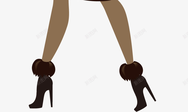 穿貂皮的女人png免抠素材_新图网 https://ixintu.com png图形 png装饰 女人 手绘 装饰 貂皮