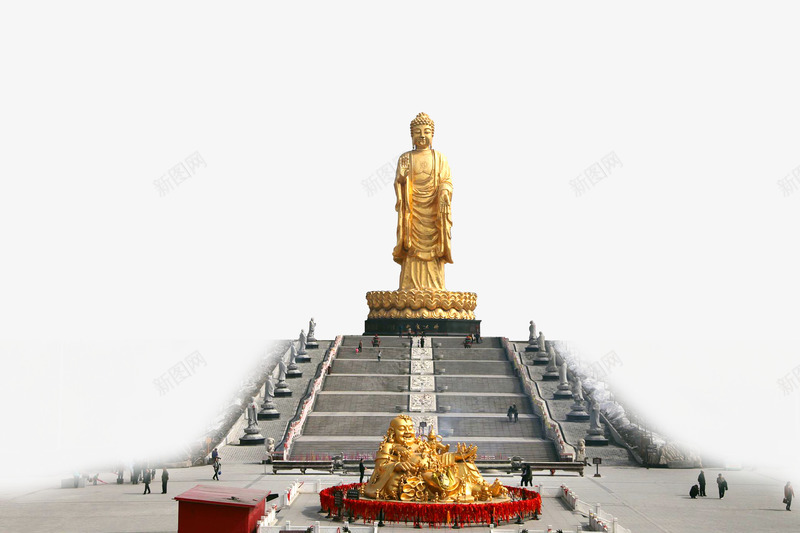 金色的佛像png免抠素材_新图网 https://ixintu.com png图形 中国风 佛像 佛祖 建筑物 装饰 金色 阶梯 雕像 雕刻佛像