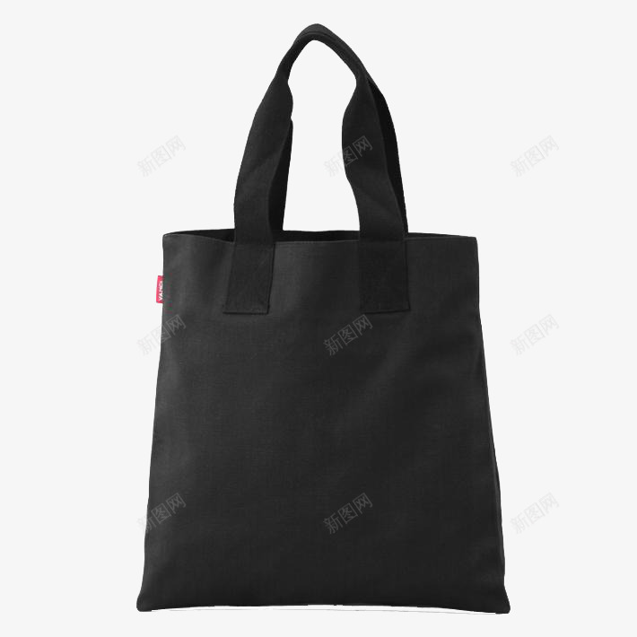 黑色帆布袋png免抠素材_新图网 https://ixintu.com 实物 布袋 帆布 服装版帆布袋型 黑色