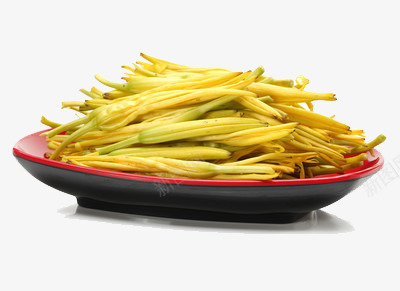 一碗黄花菜png免抠素材_新图网 https://ixintu.com 萱草花 蔬菜 食物 黄色
