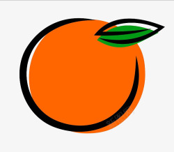 橘子标志橘子图标高清图片