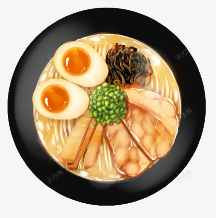 鸡蛋拌面png免抠素材_新图网 https://ixintu.com 美味 面条 食物 香气 鸡蛋