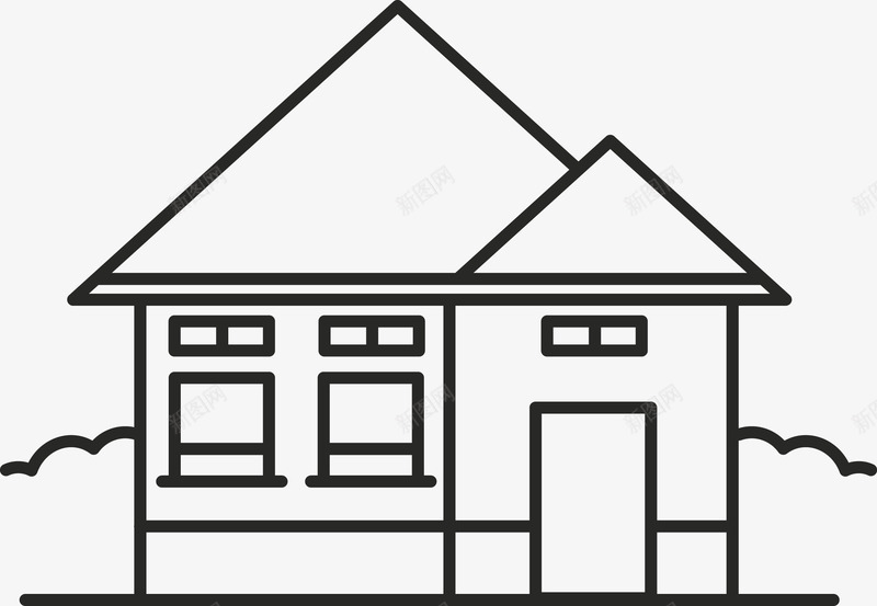 房子建筑创意手绘图图标png_新图网 https://ixintu.com 城市建筑 大厦 建筑 建筑图 房地产 房子 手绘房子 楼房 楼房线稿 楼盘 高楼