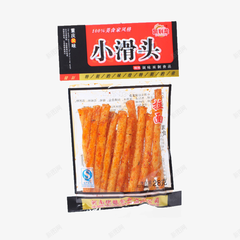 小滑头食品png免抠素材_新图网 https://ixintu.com 小吃 小滑头 条状 辣条 零食 面筋 麻辣 麻辣食物
