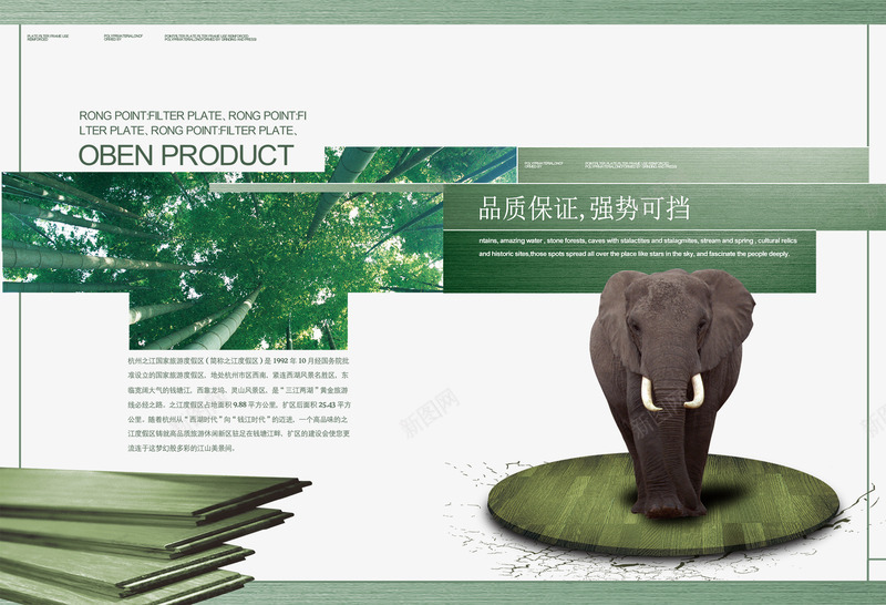 自然绿色画册png免抠素材_新图网 https://ixintu.com 犀牛 自然森林