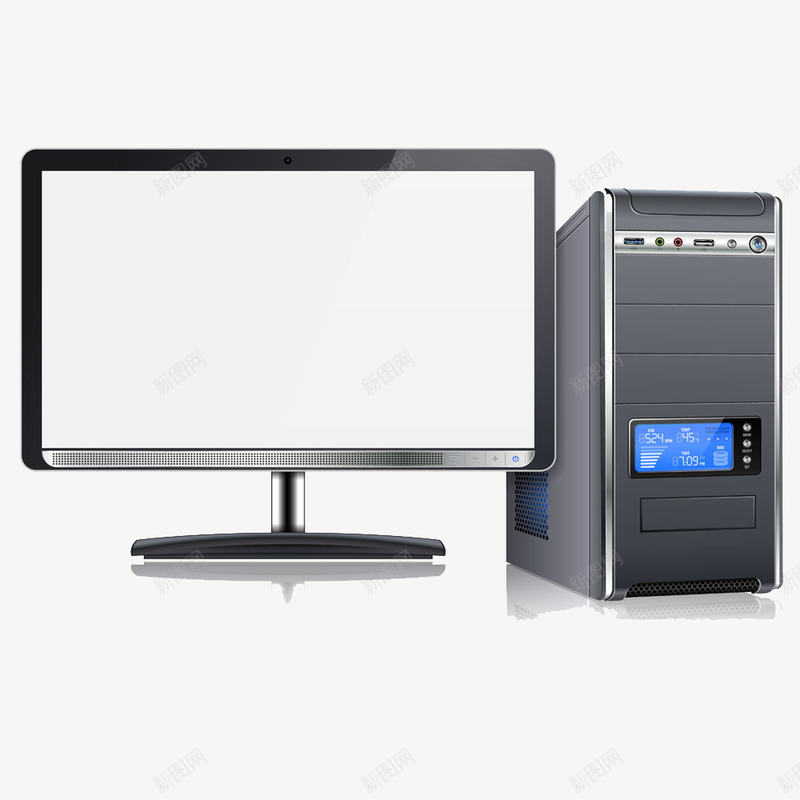 电脑主机箱和显示器png免抠素材_新图网 https://ixintu.com 电脑主机箱和显示器素材电脑主机箱和显示器模板下载电脑主机箱显示器电子产品