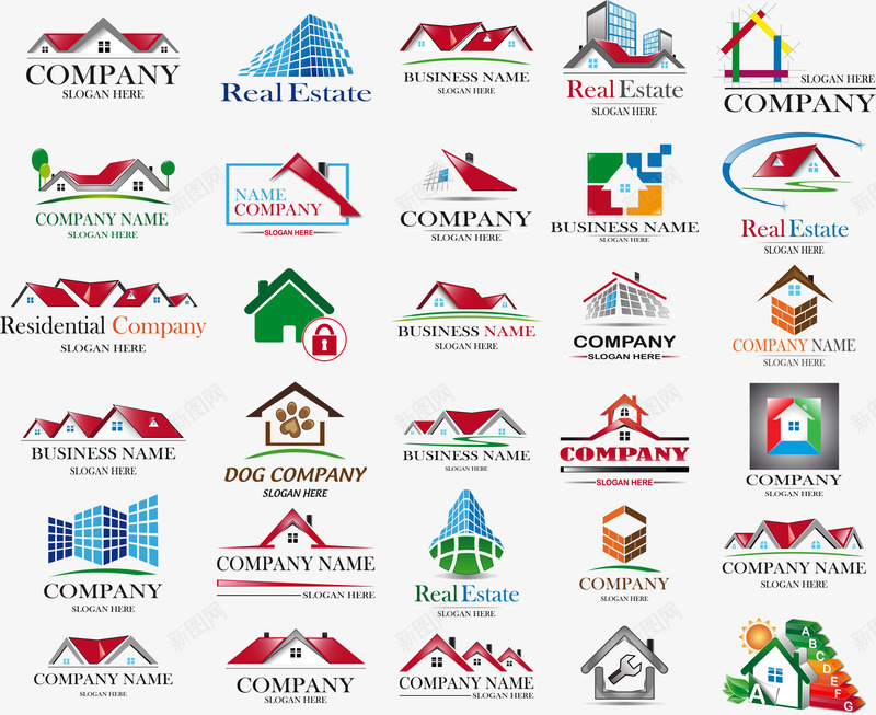 LOGO矢量图图标ai_新图网 https://ixintu.com AI格式 LOGO设计 logo设计 个性炫彩标志 企业LOGO 企业logo 公司LOGO 公司logo 创意logo 商标设计 图形标志 城市房屋 标志图标 行业标志 矢量图
