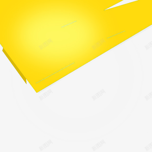 不规则图形psd免抠素材_新图网 https://ixintu.com 促销 活动 淘宝banner装饰 特价 黄色