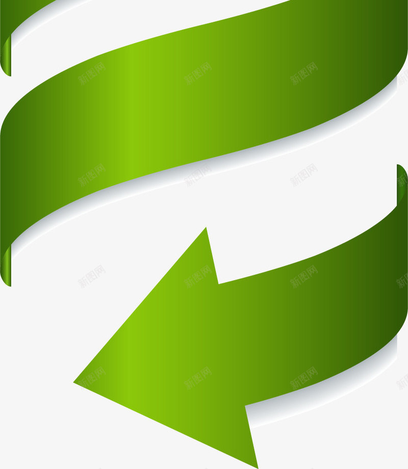 手绘绿色螺旋箭头矢量图ai免抠素材_新图网 https://ixintu.com ppt 手绘 绿色螺旋箭头 矢量图