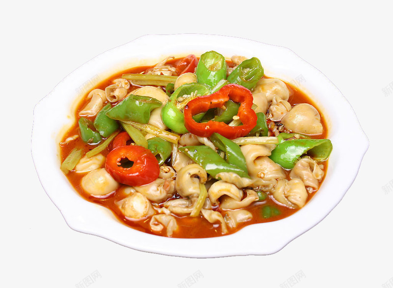 香辣鱼泡png免抠素材_新图网 https://ixintu.com 中华美食 传统美食 双椒鱼泡 川菜 美味熟菜 餐饮美食