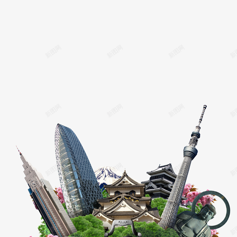 黑色日式海报png免抠素材_新图网 https://ixintu.com 和风 日式 日式风格 日本 日本风 海报 素材