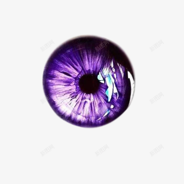 紫色眼睛png免抠素材_新图网 https://ixintu.com 一只 卡通 手绘 眼珠 眼镜 简图 紫色的